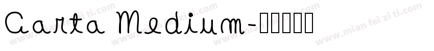 Carta Medium字体转换